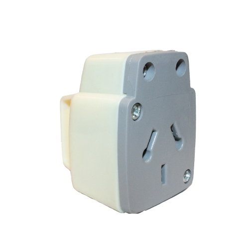 Enchufe bipolar con toma tierra 20A blanco